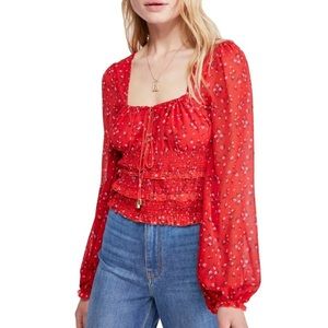 Free people square neck shirt